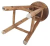 KANSAS Tabouret de bar en teck Tabouret de bar en bois Voir les images du produit 6