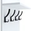 AKKE Weiss Šatní panel MAXI - SCHWARZE háčky ŠxV: 60x90 cm Náhled obrázku produktu 4