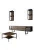 Skye Decor, Chrome Line Set - Walnut, Black, Wohnzimmer, Produktbild-Vorschau 13
