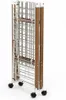 A folded drying rack on wheels against a white background. Náhľad obrázku produktu