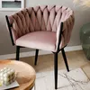 HOMLA Krzesło PRINSSI welurowe różowe 63x58x71 cm Podgląd zdjęcia produktu 5