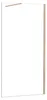 Duschspa Walk-In Dusche 100x200cm Gold gebürstet Duschwand Produktbild-Vorschau 1