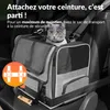 CADOCA® Sac de transport pour chat chien max. 20kg Gris Voir les images du produit 5