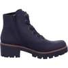 A side view of a black lace-up boot with a thick sole. Produktbild-Vorschau