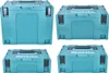 Makita Makpac Koffer Set Gr. 1, 2, 3, 4, robust, stapelbar, Produktbild-Vorschau 2