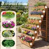 Jardinière verticale COSTWAY à 8 niveaux, jardinière en Voir les images du produit 6
