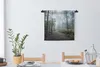 MuchoWow® Wandteppich Wandbehang Wald - Nebel - Weg 60x60 Produktbild-Vorschau 3