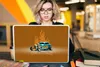 MuchoWow® Laptop Aufkleber Sticker Cover Auto - Gelb - Produktbild-Vorschau 5