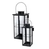2pcs Métal XXL Lanterne Set Noir Lanterne de jardin Voir les images du produit 2