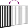 vidaXL 3-częściowa składana bramka dla psa czarna 150 cm Podgląd zdjęcia produktu 6