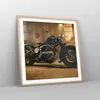 Gerahmtes Poster - Rahmen in heller Eiche - Motorrad Motor Produktbild-Vorschau 8