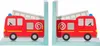 FEUERWEHRAUTO - Kinder-Buchstützen 2er-Set von Sass & Belle Produktbild-Vorschau 1