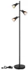 Stehleuchte, Metall, rauchfarben, 3 Flammig, E14, H 161 cm Produktbild-Vorschau 7