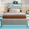 Letto imbottito INONEFT, 90 x 200 cm, con sistema di Anteprima dell’immagine prodotto 4