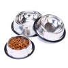 New Dog Cat Bowls Edelstahl Travel Feeder Feeder Wassernapf Produktbild-Vorschau 2