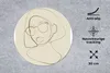 MuchoWow® Mauspad Mousepad Frau - Linienkunst - Produktbild-Vorschau 2