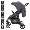 BabyGo Kombikinderwagen Style 3in1, rosa Produktbild-Vorschau 3