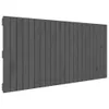 Wand-Kopfteil Grau 140x3x60 cm Massivholz Kiefer Produktbild-Vorschau 1
