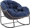 Fauteuil à bascule en rotin Sweiko Outdoor, siège à bascule Voir les images du produit 1