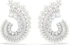 A pair of elegant pearl and diamond earrings. Produktbild-Vorschau