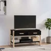 vidaXL TV-Schrank Schwarz 82x38x45 cm Holzwerkstoff Produktbild-Vorschau 3