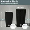 BigDean Prosperplast Rattan Blumentopf 26,6 L Anthrazit Produktbild-Vorschau 19
