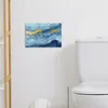 MuchoWow® - Leinwandbilder - Aquarell - Blau - Kunst - Gold Produktbild-Vorschau 3