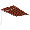 Automatisch Einziehbare Markise 400×300 cm Orange und Braun Produktbild-Vorschau 4