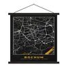 MuchoWow® Textilposter Bochum - Stadtplan - Karte - Gold - Produktbild-Vorschau 1