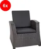 Sada 6 Sedáky a podsedáky na stoličky | Podsedák 50x55x50 Náhľad obrázku produktu 3