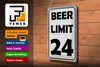 Blechschild Spruch 20x30cm BEER Limit 24 Bier Produktbild-Vorschau 3