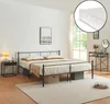 Lit métallique 'Laos' 180x200 cm avec matelas mousse froid Voir les images du produit 1