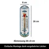 LANOLU Schietwetter Thermometer außen, maritimes Retro Produktbild-Vorschau 5