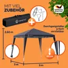 CASARIA Pavillon Capri 3x3m Pop-up Anthrazit Produktbild-Vorschau 6