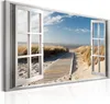 Italienischer Leinwand Leinwandbild - Window: View of the Produktbild-Vorschau 3