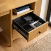 Schreibtisch BOSSA aus Massivholz, Eiche Finish - Produktbild-Vorschau 4