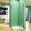 Duschkabine 100x100x195cm 6mm NANO ESG Glas Eckeinstieg Produktbild-Vorschau 3