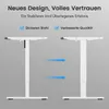 HOMAVO weiss Gestell für Schreibtisch Höhenverstellbar Produktbild-Vorschau 2
