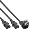 InLine Netz-Y-Kabel, 1x Schutzkontakt ST zu 2x Kaltgeräte Produktbild-Vorschau 5