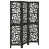 A three-panel room divider with an intricate cut-out pattern. Podgląd zdjęcia produktu