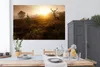 MuchoWow® Poster Hirsche - Nebel - Sonnenuntergang 180x120 Produktbild-Vorschau 3