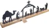 A nativity scene silhouette on a wooden base. Voir les images du produit