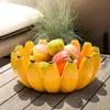 BURI Bananenschale Keramik Gelb 25x10cm Obstschale Produktbild-Vorschau 2