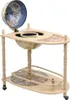 vidaXL Globe Bar Table Eucalyptus Wood Green Voľne stojaci Náhľad obrázku produktu 7
