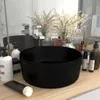 vidaXL Lavabo de luxe Rond Mat Noir 40x15 cm Céramique Voir les images du produit 2