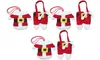 A collection of Santa-themed cutlery holders arranged on a white background. Produktbild-Vorschau