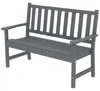 Outsunny Gartenbank 2-Sitzer wetterfest Kunststoff Outdoor Produktbild-Vorschau 1