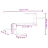 PUEAZU Wandregal Betongrau 104x15x49 cm Holzwerkstoff - Produktbild-Vorschau 12