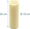 Relaxdays LED Kerze, HxD: 30 x 10 cm, flackernde Flamme, Produktbild-Vorschau 4