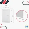 KOTARBAU® Kamintür 13x20,5 cm Weiß Revisionsklappe Produktbild-Vorschau 7